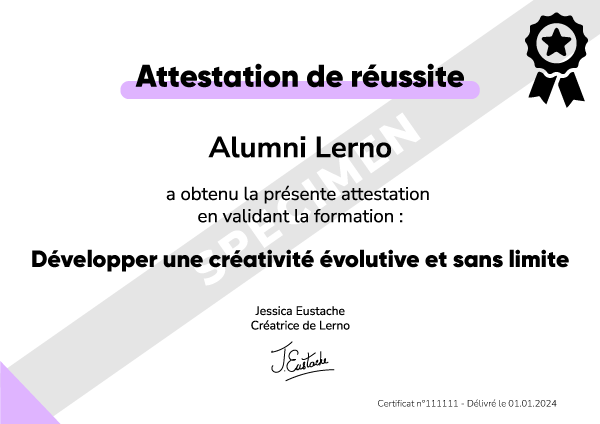 attestation de réussite