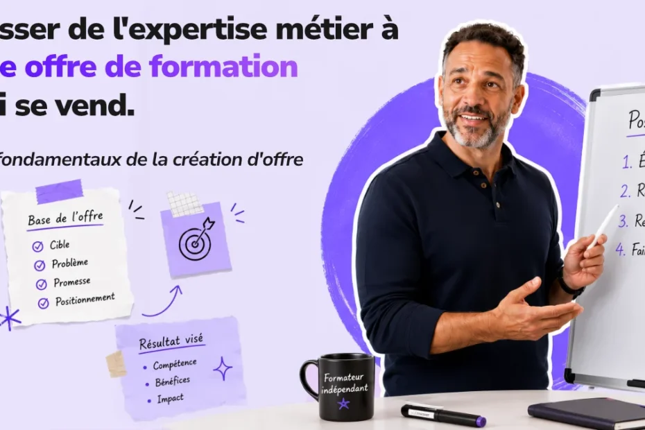 Formateur animant un cours